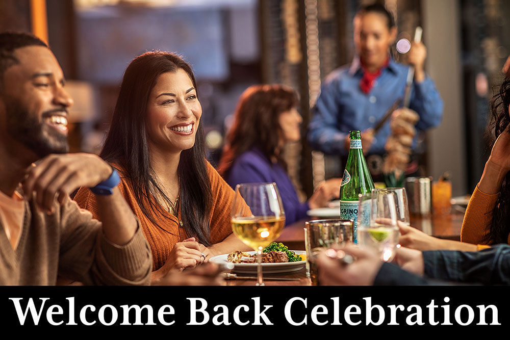 Welcome back celebration.