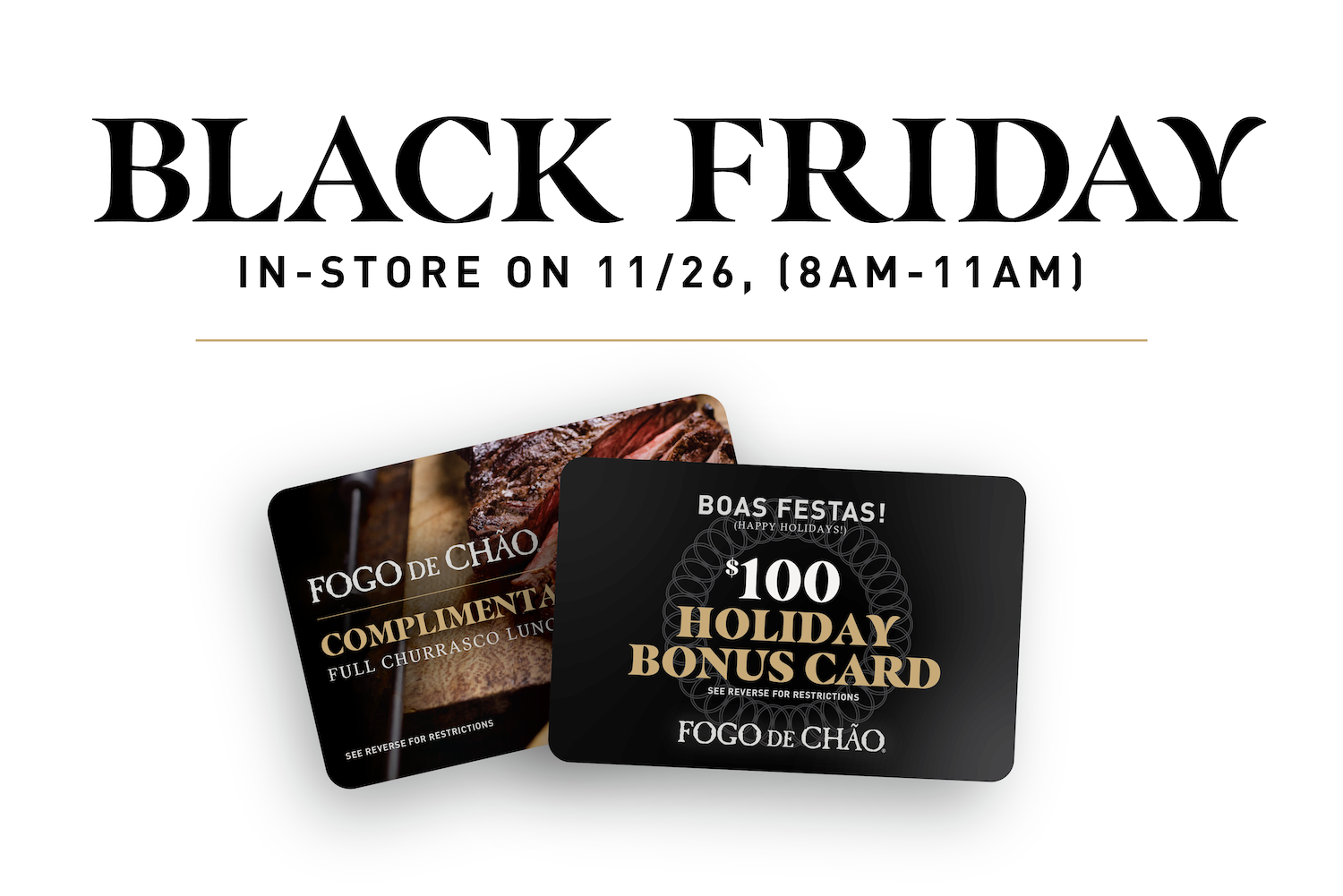 Black Friday - In-Store on 11/26 (8AM-11AM)